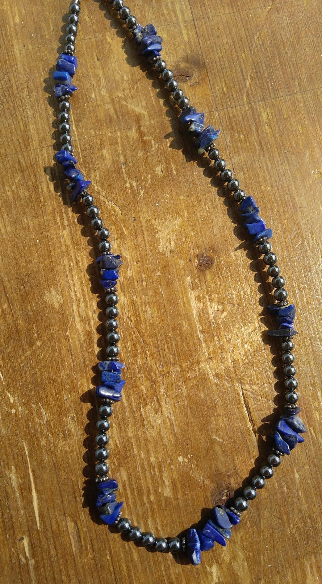 Lapis Lazuli and Hematite Necklace